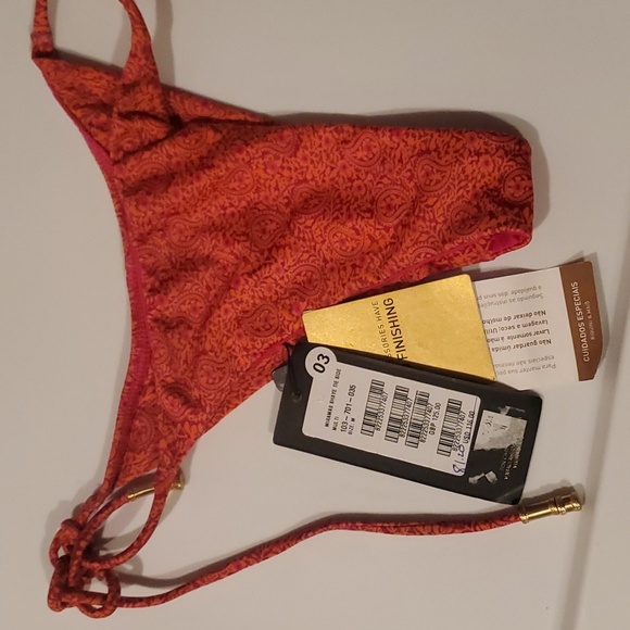 VIX PaulaHermanny Shaye Tie Side Bottom Size M - Picture 7 of 9